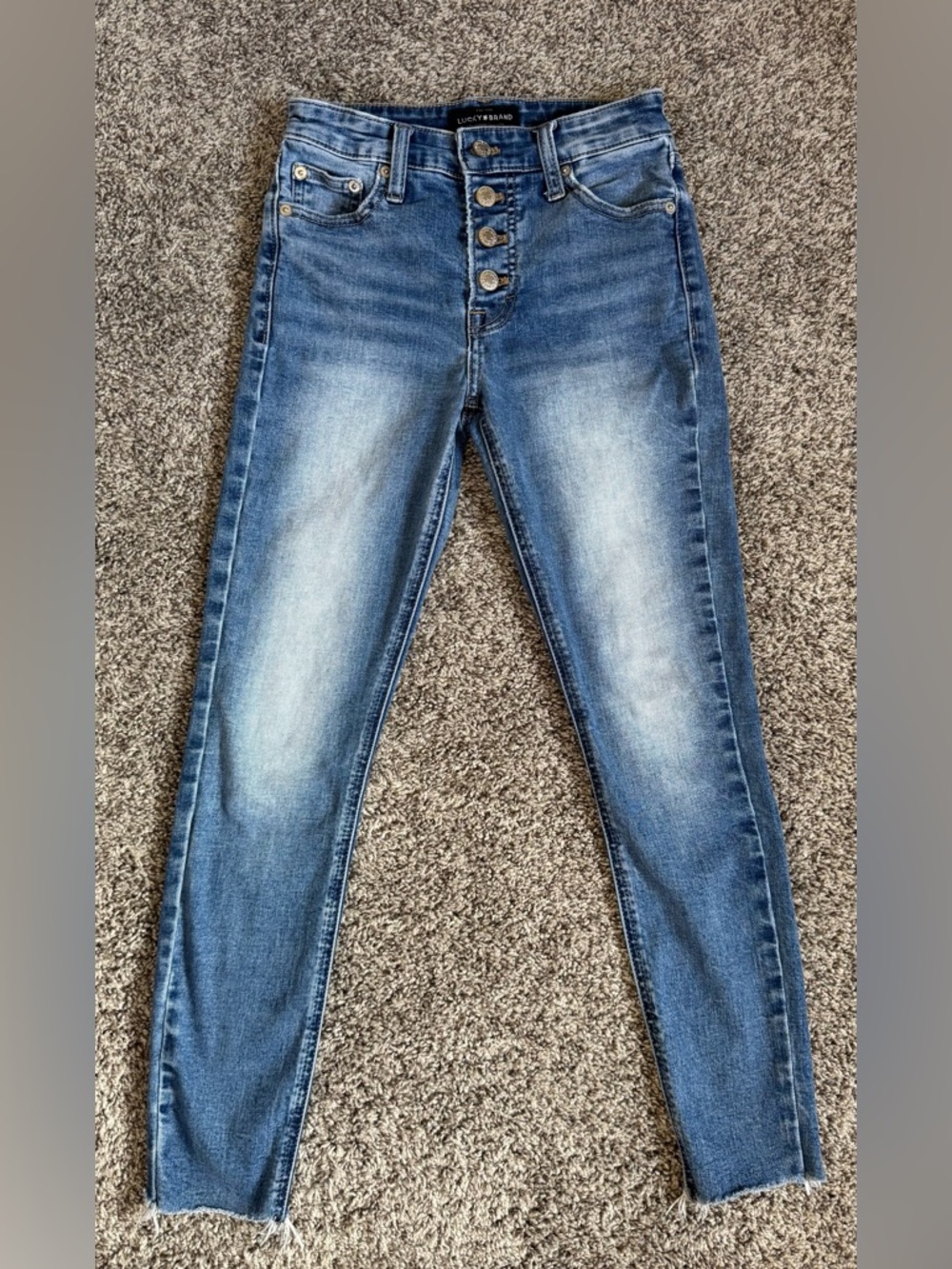 Lucky Brand Women's Skinny Jeans in Mid Blue Wash(A61)‎
